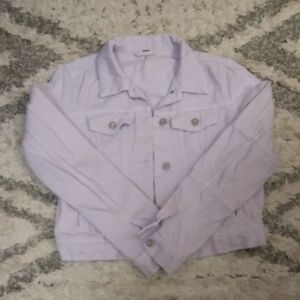 Free People Lavender Jean Jacket